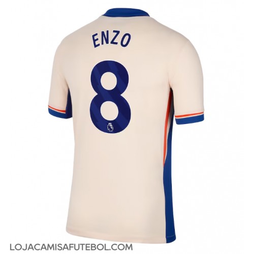 Camisa de Futebol Chelsea Enzo Fernandez #8 Equipamento Secundário 2024-25 Manga Curta